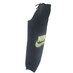 Nike  Black joggers Sweatpants with yellow Logo size L